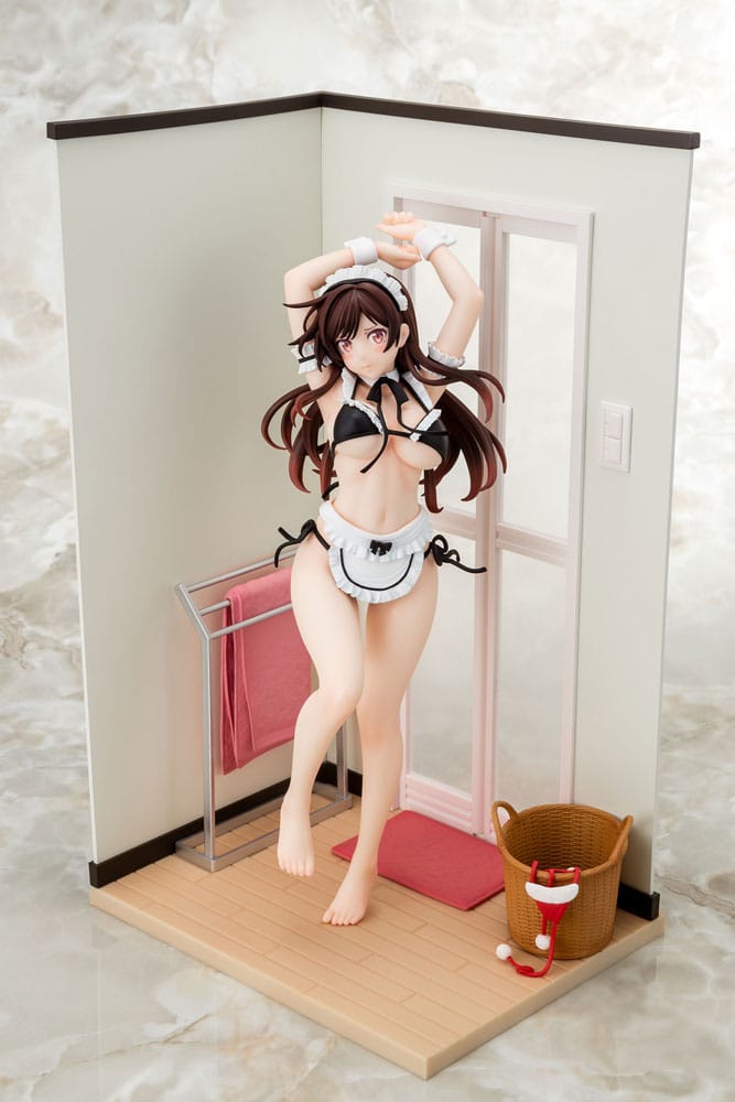 Rent-A-Girlfriend PVC Statue 1/6 Chizuru Mizuhara Maid Bikini ni Okigae 30 cm Scalefiguren Yokina