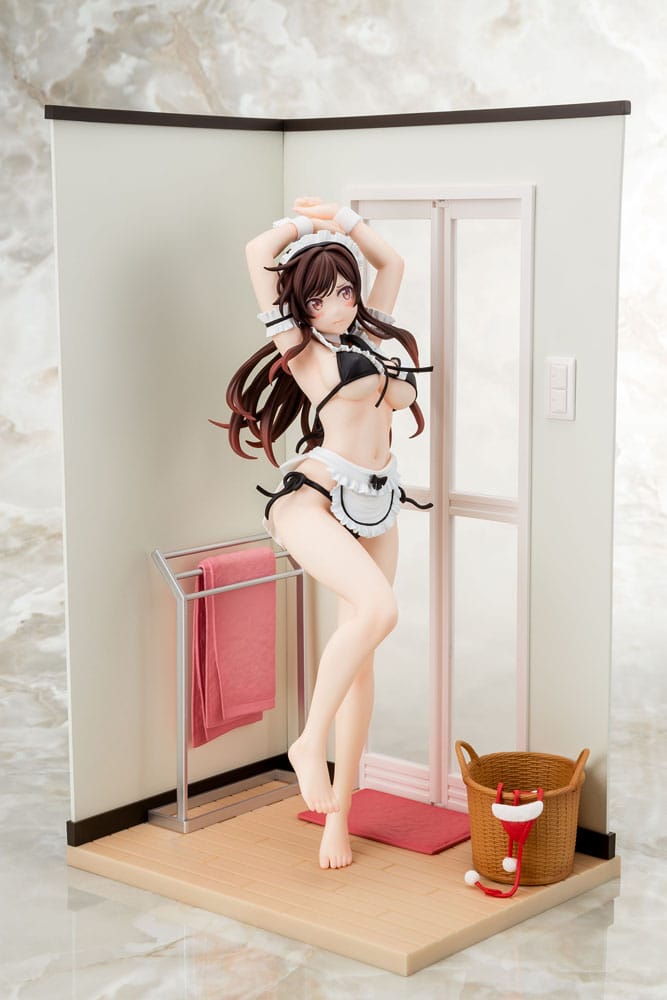 Rent-A-Girlfriend PVC Statue 1/6 Chizuru Mizuhara Maid Bikini ni Okigae 30 cm Scalefiguren Yokina