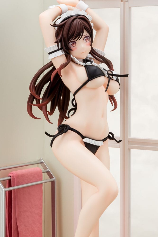 Rent-A-Girlfriend PVC Statue 1/6 Chizuru Mizuhara Maid Bikini ni Okigae 30 cm Scalefiguren Yokina