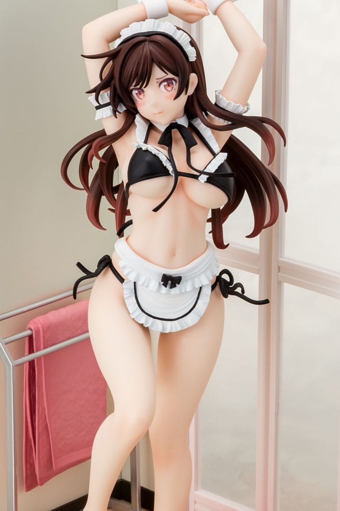 Rent-A-Girlfriend PVC Statue 1/6 Chizuru Mizuhara Maid Bikini ni Okigae 30 cm Scalefiguren Yokina