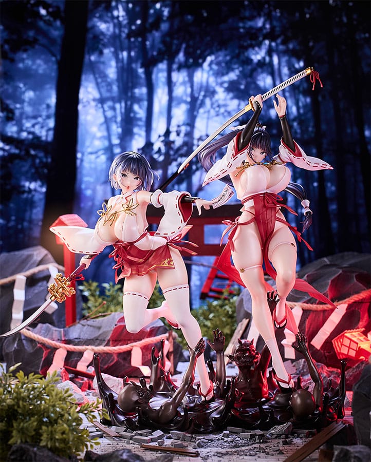 Original Character Statuen 2er-Set 1/6 Sakuya Todo & Iori Todo Hentai Yokina