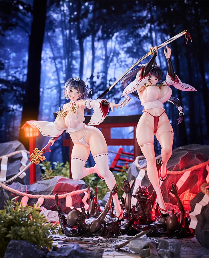 Original Character Statuen 2er-Set 1/6 Sakuya Todo & Iori Todo Hentai Yokina