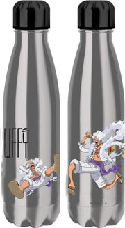 One Piece Thermosflasche Luffy Gear 5 Silver Trinkflaschen & Reisetassen Yokina