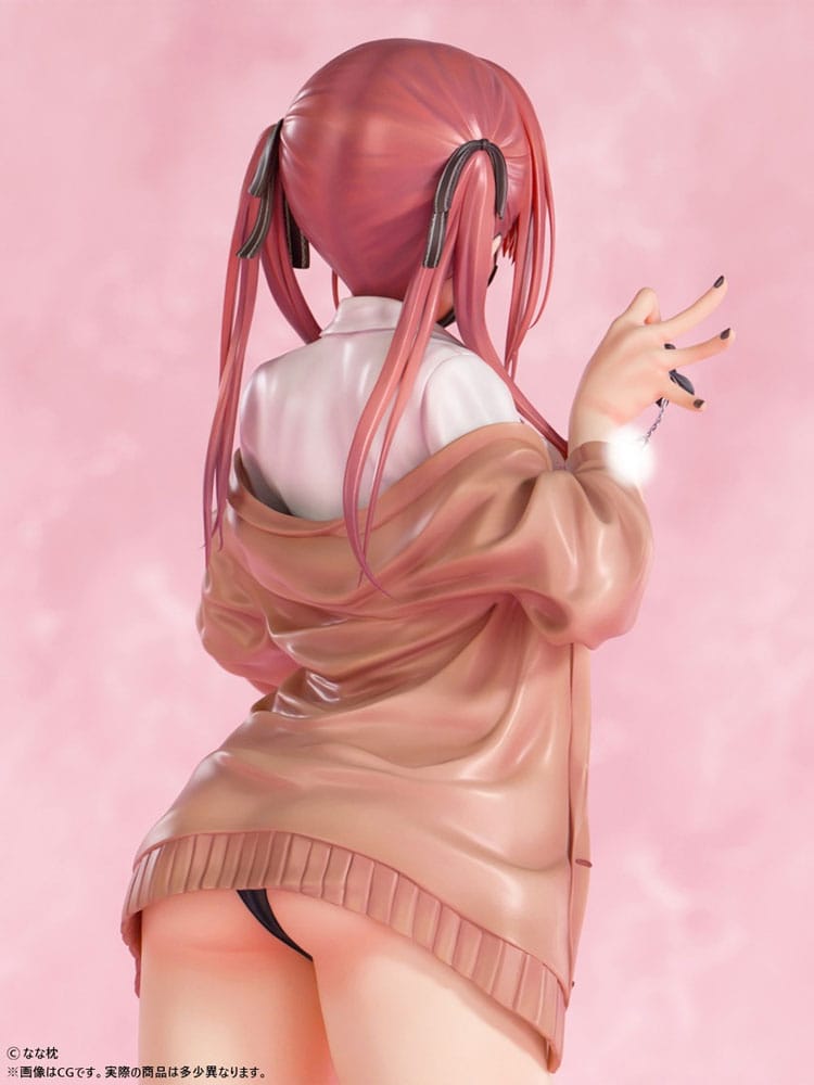 Original Character Statue 1/5 Red-Haired Gyaru-Chan Mask Ver. Illustration by Nanamakura 29 cm Hentai Yokina