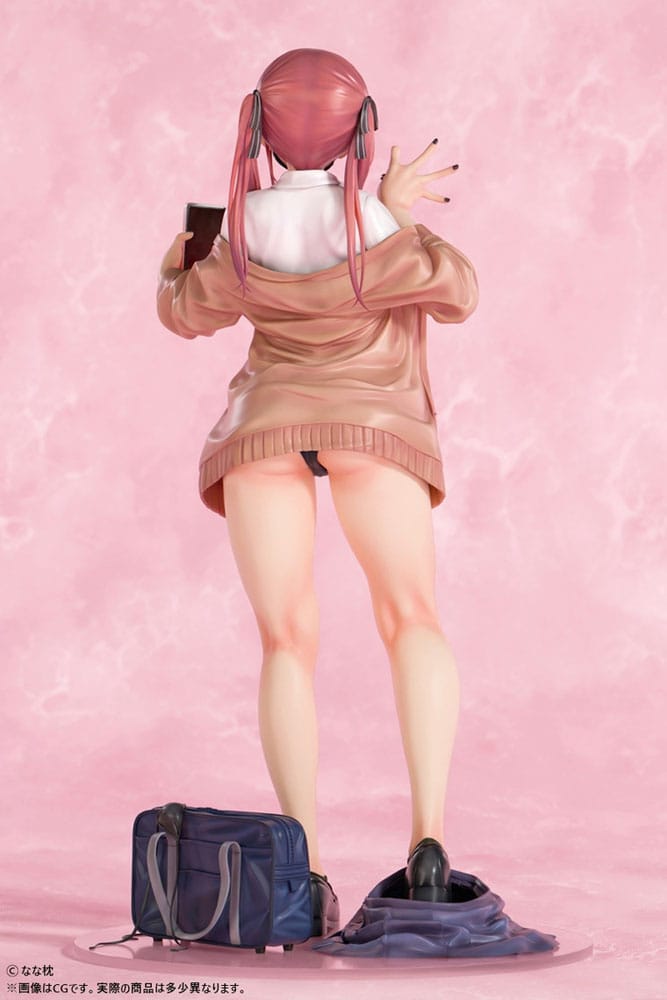 Original Character Statue 1/5 Red-Haired Gyaru-Chan Mask Ver. Illustration by Nanamakura 29 cm Hentai Yokina