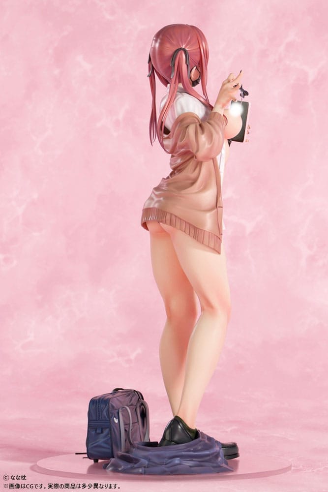Original Character Statue 1/5 Red-Haired Gyaru-Chan Mask Ver. Illustration by Nanamakura 29 cm Hentai Yokina