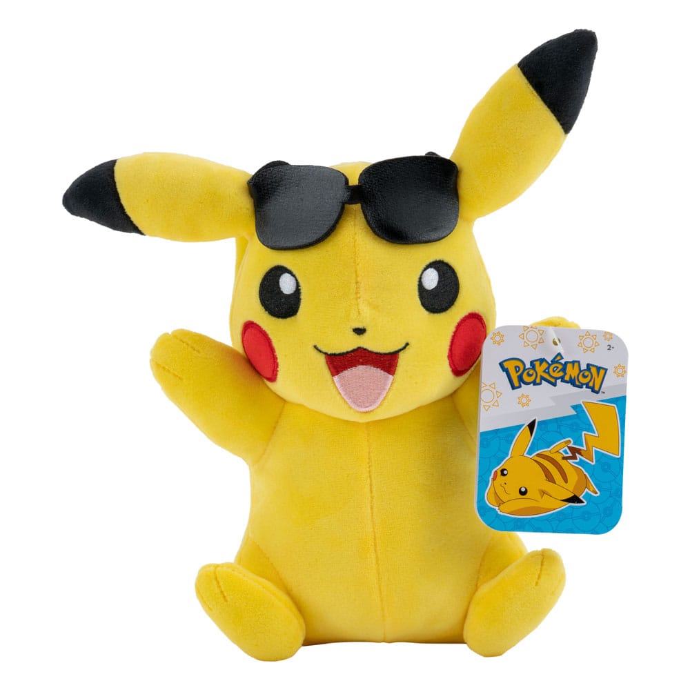 Pokémon Plüschfigur Pikachu mit Sonnenbrille 20 cm Plüschtier Yokina