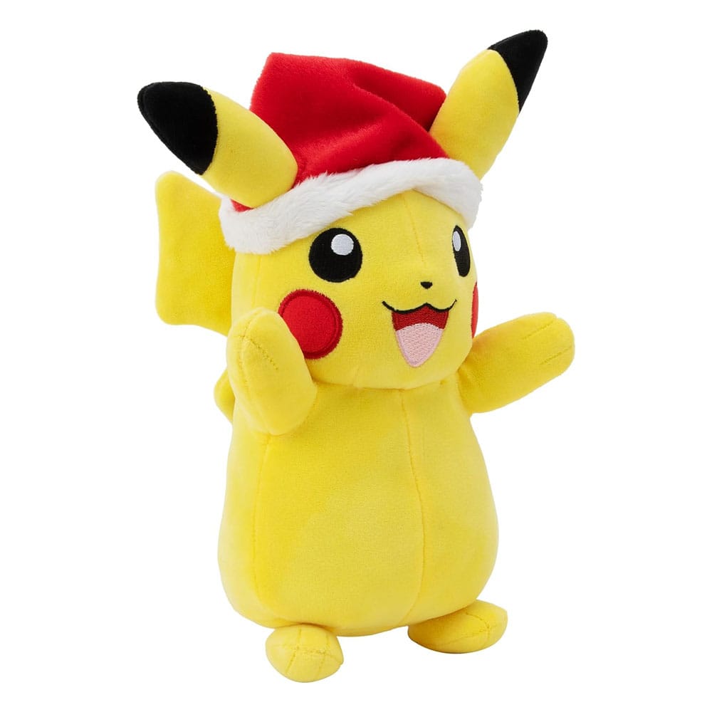 Pokémon Plüschfigur Winter Pikachu mit Weihnachtsmütze 20 cm Plüschtier Yokina