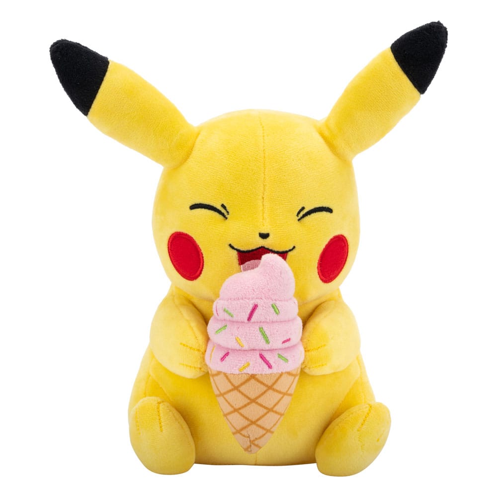 Pokémon Plüschfigur Pikachu mit Eiscreme 20 cm Plüschtier Yokina