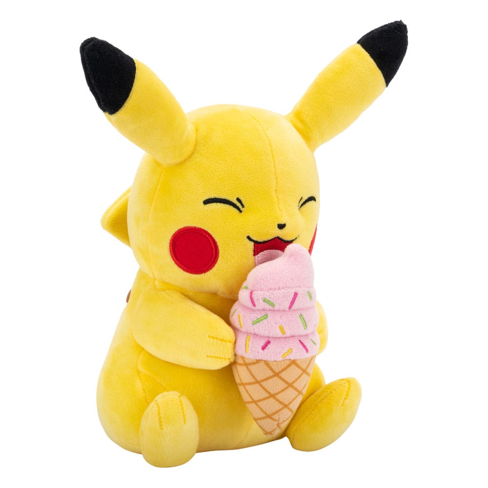 Pokémon Plüschfigur Pikachu mit Eiscreme 20 cm Plüschtier Yokina