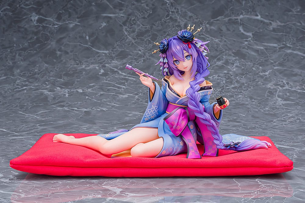 Neptunia x Shinobi Master Senran Kagura: New Link Statue 1/7 Purple Heart Kimono Ver. 13 cm Scalefiguren Yokina