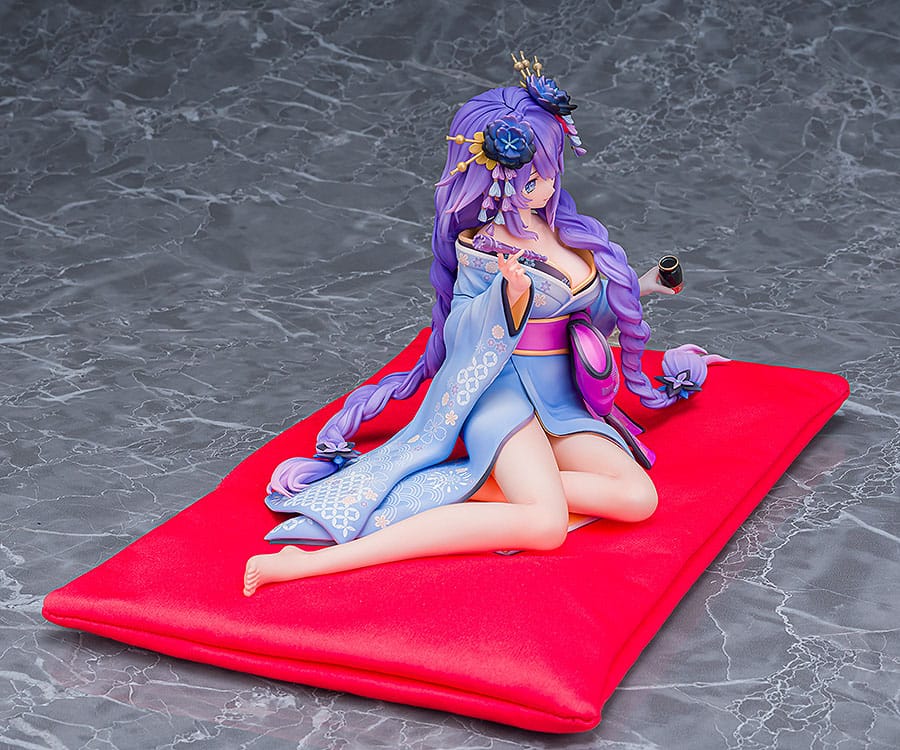 Neptunia x Shinobi Master Senran Kagura: New Link Statue 1/7 Purple Heart Kimono Ver. 13 cm Scalefiguren Yokina