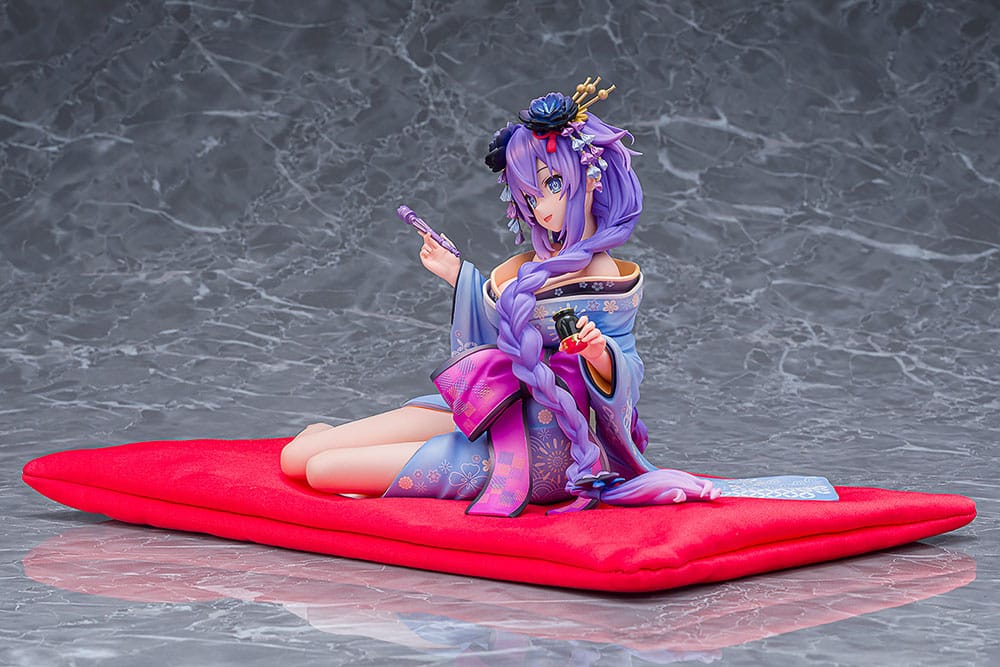 Neptunia x Shinobi Master Senran Kagura: New Link Statue 1/7 Purple Heart Kimono Ver. 13 cm Scalefiguren Yokina