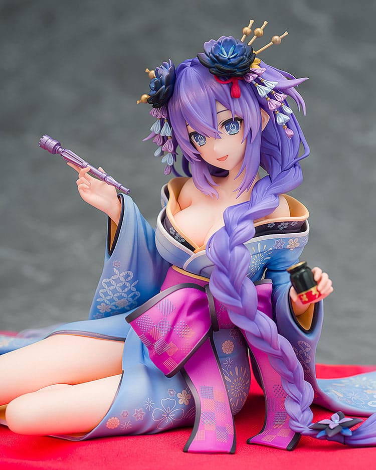 Neptunia x Shinobi Master Senran Kagura: New Link Statue 1/7 Purple Heart Kimono Ver. 13 cm Scalefiguren Yokina