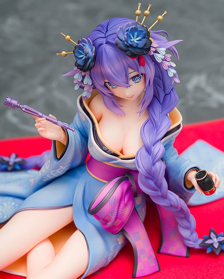 Neptunia x Shinobi Master Senran Kagura: New Link Statue 1/7 Purple Heart Kimono Ver. 13 cm Scalefiguren Yokina