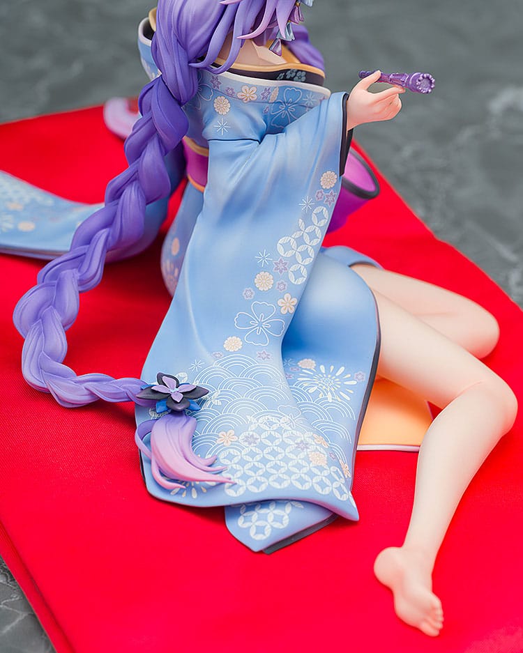 Neptunia x Shinobi Master Senran Kagura: New Link Statue 1/7 Purple Heart Kimono Ver. 13 cm Scalefiguren Yokina