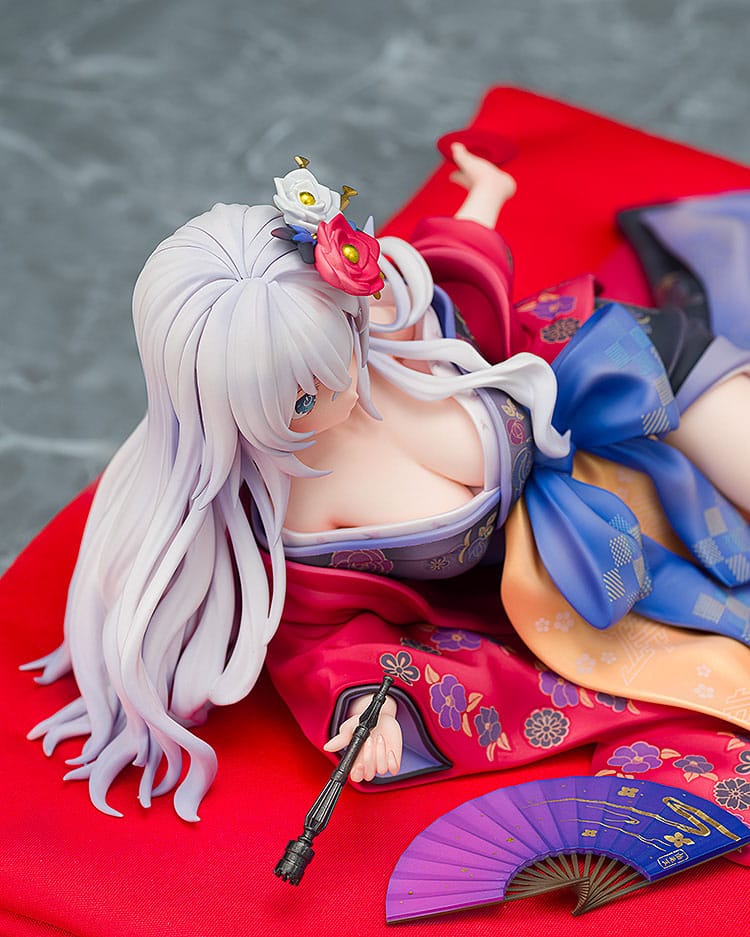 Neptunia x Shinobi Master Senran Kagura: New Link Statue 1/7 Black Heart Kimono Ver. 10 cm Scalefiguren Yokina