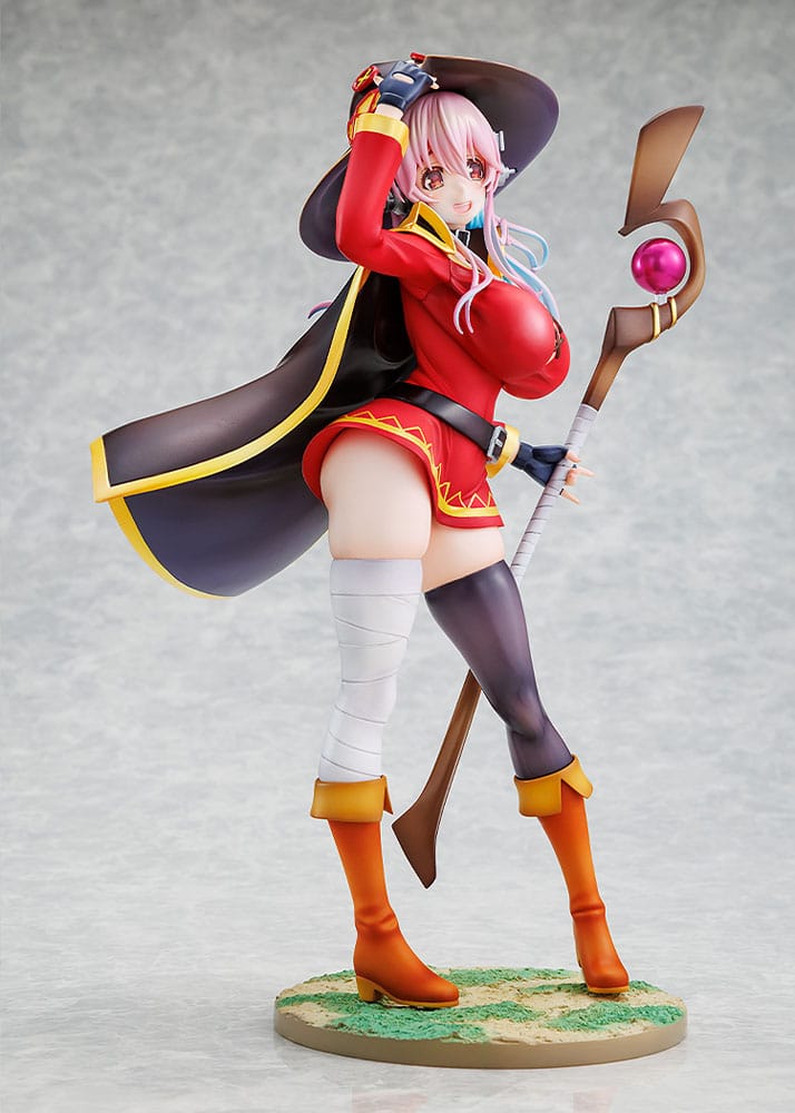Super Sonico x Konosuba PVC Statue 1/7 Super Sonico Megumin collaboration Ver. 25 cm Scalefiguren Yokina