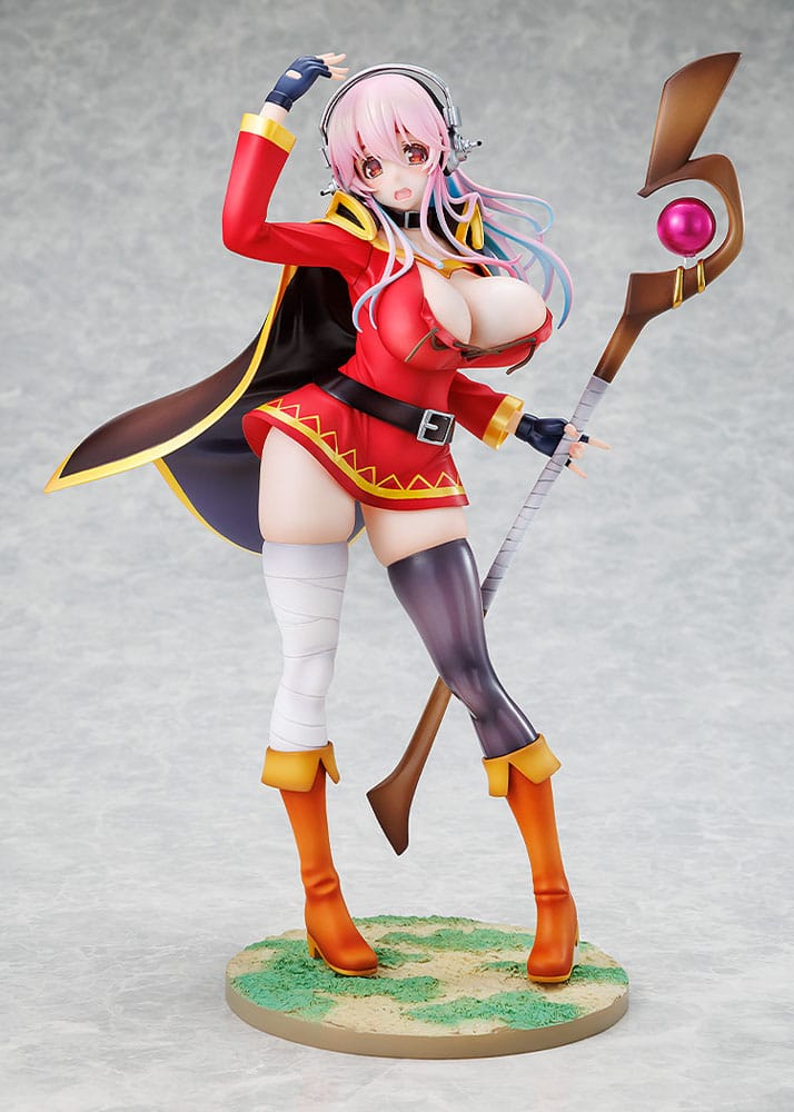 Super Sonico x Konosuba PVC Statue 1/7 Super Sonico Megumin collaboration Ver. 25 cm Scalefiguren Yokina