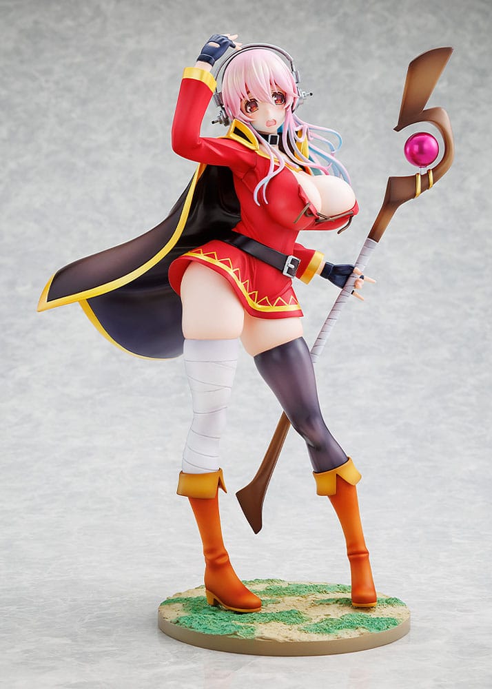 Super Sonico x Konosuba PVC Statue 1/7 Super Sonico Megumin collaboration Ver. 25 cm Scalefiguren Yokina