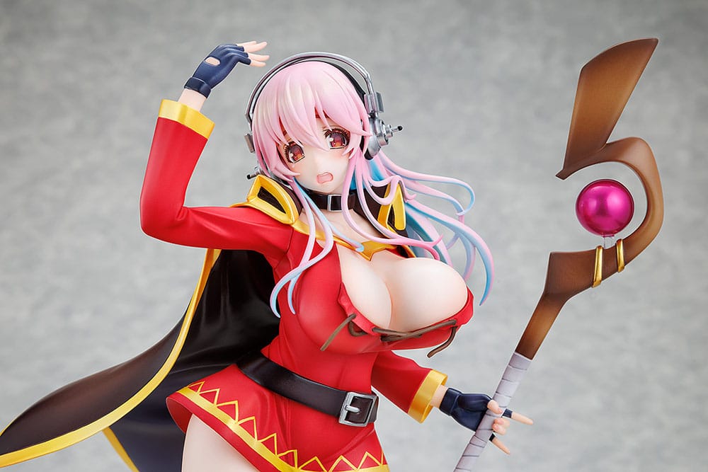 Super Sonico x Konosuba PVC Statue 1/7 Super Sonico Megumin collaboration Ver. 25 cm Scalefiguren Yokina