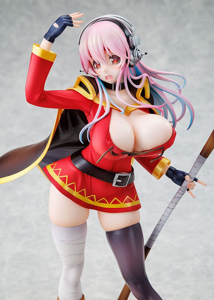 Super Sonico x Konosuba PVC Statue 1/7 Super Sonico Megumin collaboration Ver. 25 cm Scalefiguren Yokina