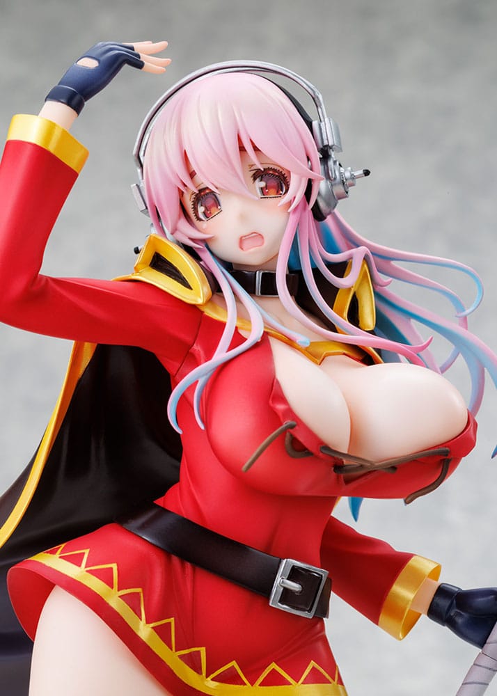 Super Sonico x Konosuba PVC Statue 1/7 Super Sonico Megumin collaboration Ver. 25 cm Scalefiguren Yokina