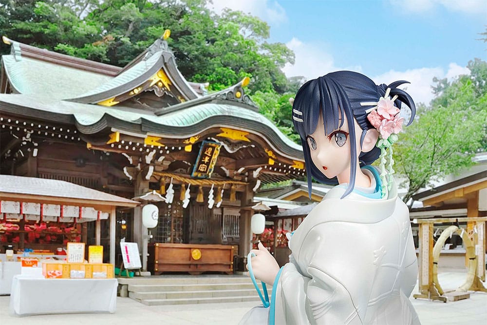 Rascal Does Not Dream of a Bunny Girl Senpai Statue 1/7 Mai Sakurajima White Kimono Ver. 23 cm Scalefiguren Yokina