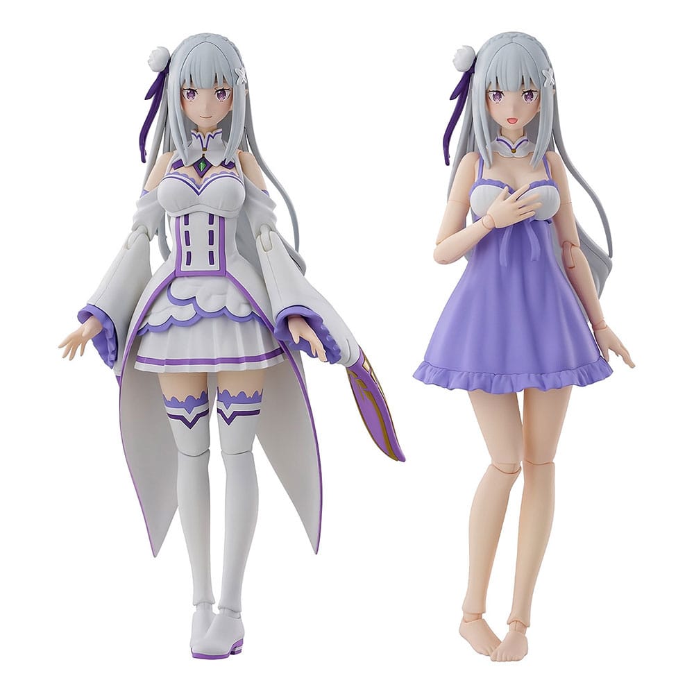 Re:Zero Starting Life in Another World Plastic Model Kit Emilia DX Ver. 16 cm Figmas Yokina