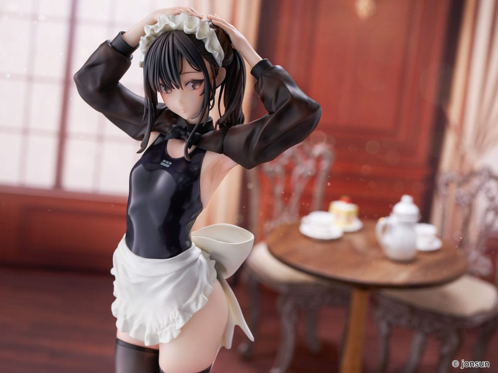 Original Character PVC Statue 1/6 Sakura Shiori Competition Swimsuit Maid 27 cm Scalefiguren Yokina