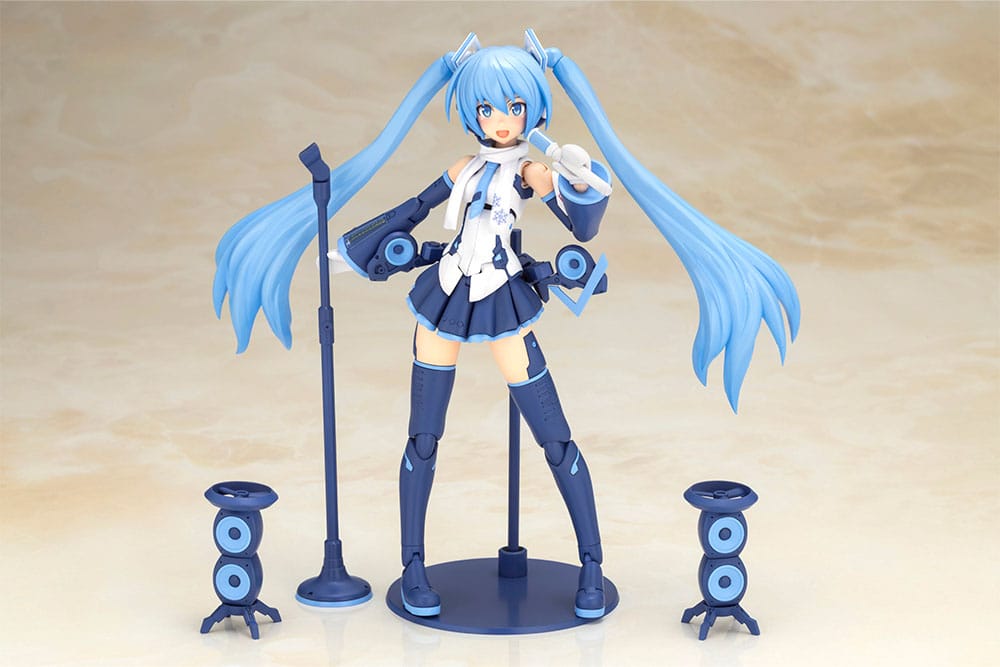 Frame Arms Girl x Hatsune Miku Plastic Model Kit Frame Music Girl Snow Miku Another Color Ver. 15 cm Figmas Yokina