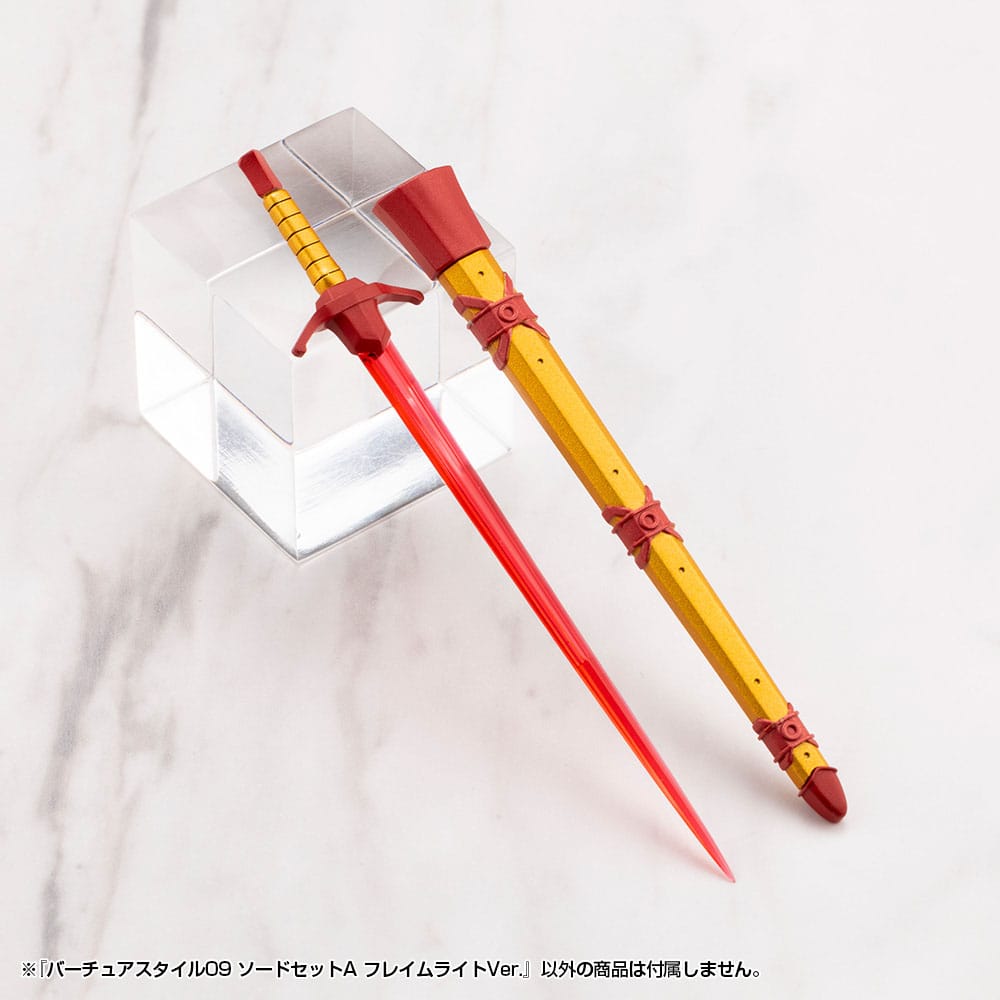 Kotobukiya M.S.G. Model Kit Zubehör-Set Virtuous Style 09 Sword Set A Flamerite Ver. Figurenzubehör Yokina