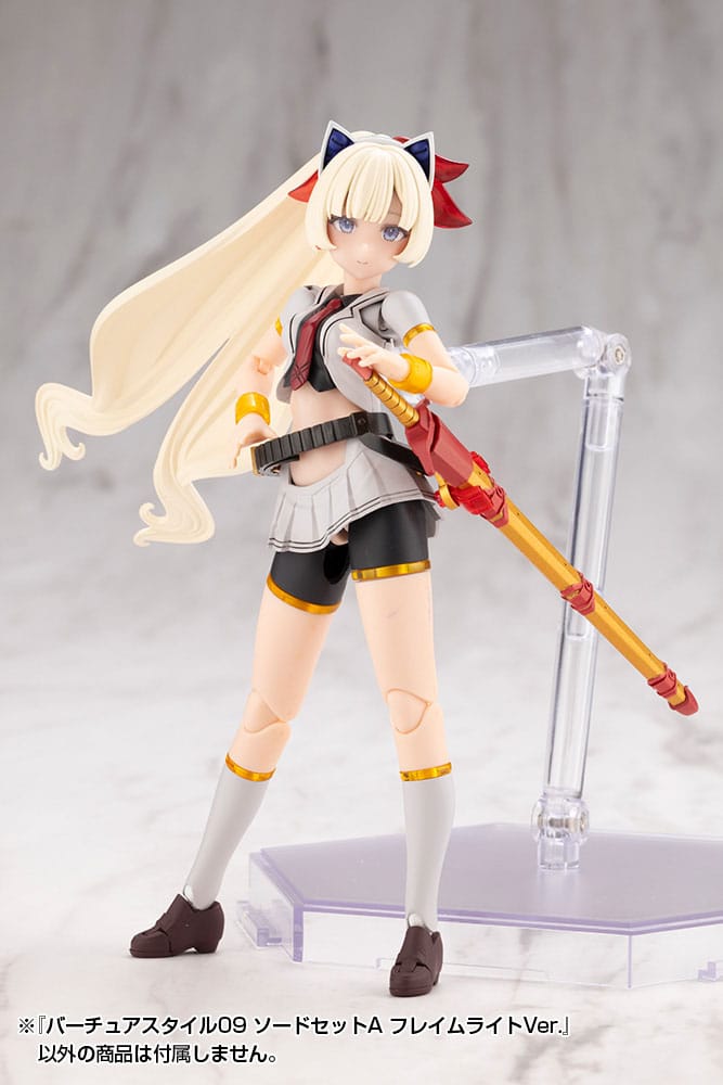 Kotobukiya M.S.G. Model Kit Zubehör-Set Virtuous Style 09 Sword Set A Flamerite Ver. Figurenzubehör Yokina