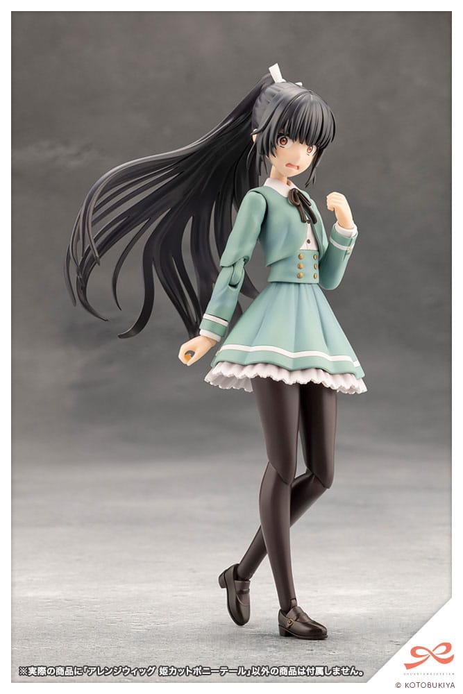 Sousai Shojo Teien Zubehör Set für Actionfiguren Arranged Wigs Hime Cut Pony Tail Figurenzubehör Yokina
