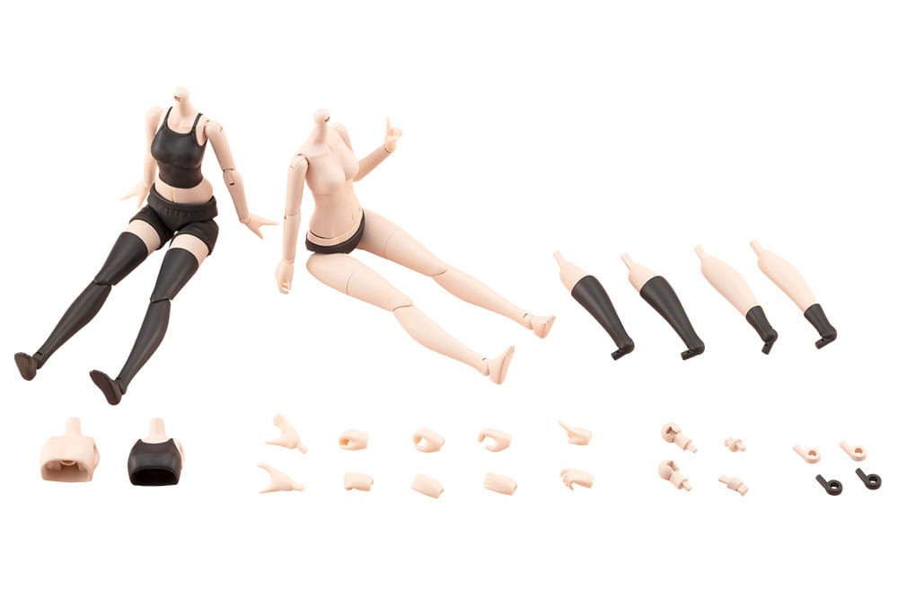 Sousai Shojo Teien Zubehör Set für 1/10 Actionfiguren Dress Up Body Color C Size S Figurenzubehör Yokina