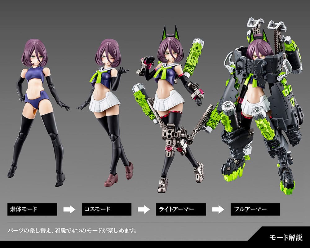 Megami Device Plastic Model Kit 1/1 Buster Doll Tank 17 cm Figmas Yokina