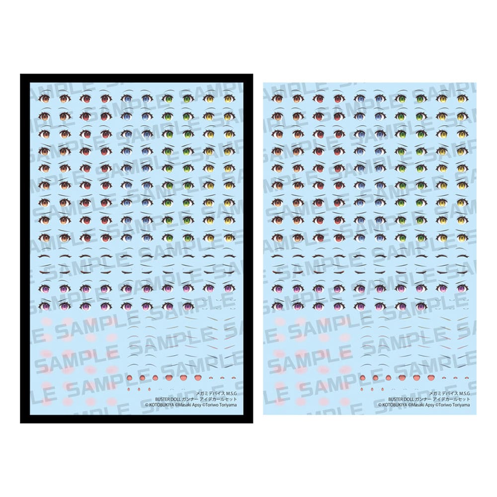 Megami Device M.S.G. Zubehör-Set für Plastic Model Kits 1/1 Doll Gunner Eye Decal Set Figurenzubehör Yokina