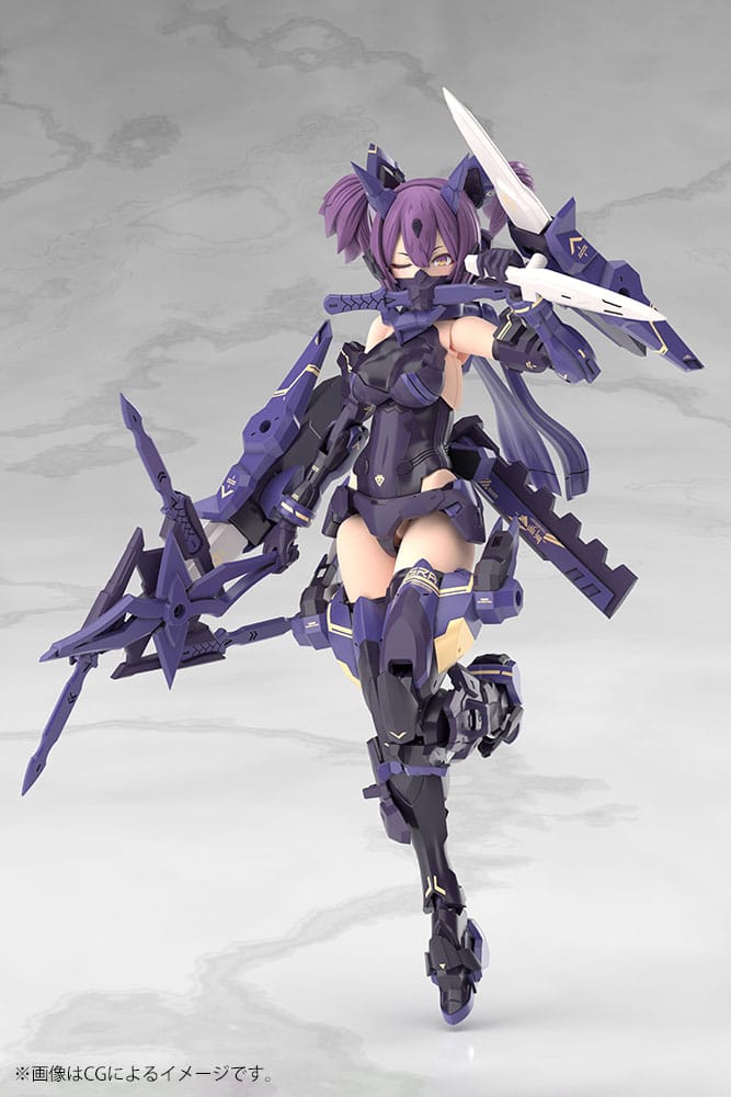 Megami Device Plastic Model Kit 1/1 Asra Ninja Kaname Shadow Edition Full Package 14 cm Figmas Yokina