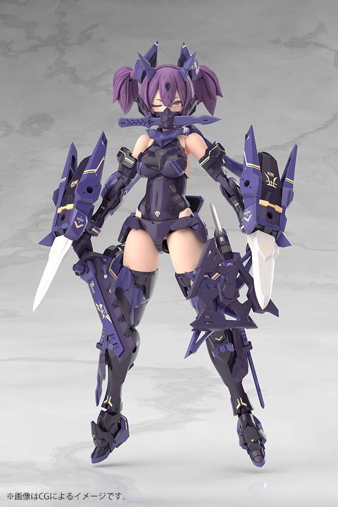 Megami Device Plastic Model Kit 1/1 Asra Ninja Kaname Shadow Edition Full Package 14 cm Figmas Yokina
