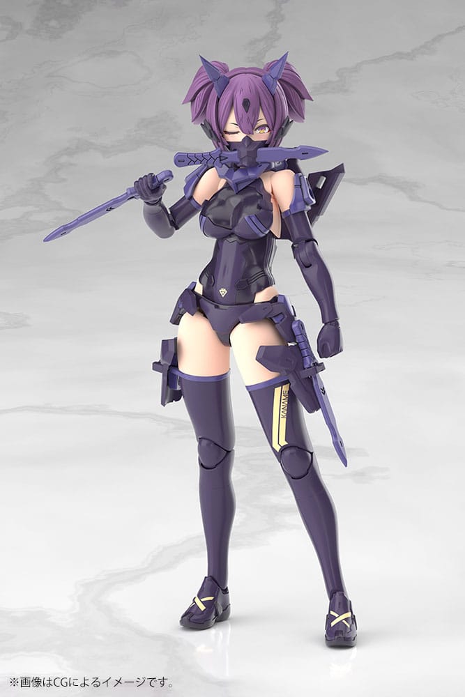 Megami Device Plastic Model Kit 1/1 Asra Ninja Kaname Shadow Edition Full Package 14 cm Figmas Yokina