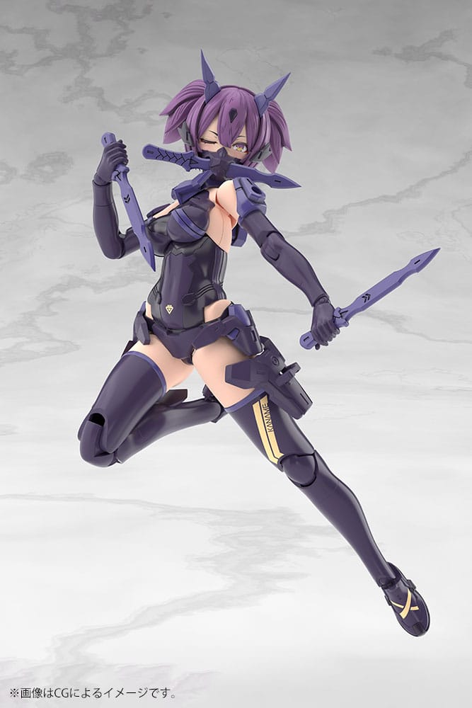 Megami Device Plastic Model Kit 1/1 Asra Ninja Kaname Shadow Edition Full Package 14 cm Figmas Yokina