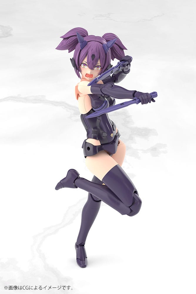 Megami Device Plastic Model Kit 1/1 Asra Ninja Kaname Shadow Edition Full Package 14 cm Figmas Yokina