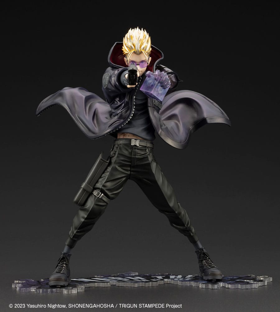 Trigun Stampede ARTFXJ Statue 1/8 Vash the Stampede The Gunman in Black Ver. 22 cm Scalefiguren Yokina