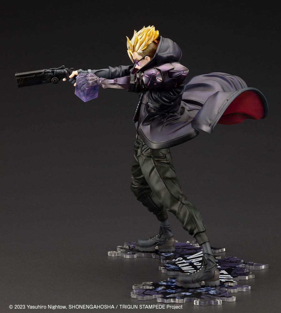 Trigun Stampede ARTFXJ Statue 1/8 Vash the Stampede The Gunman in Black Ver. 22 cm Scalefiguren Yokina