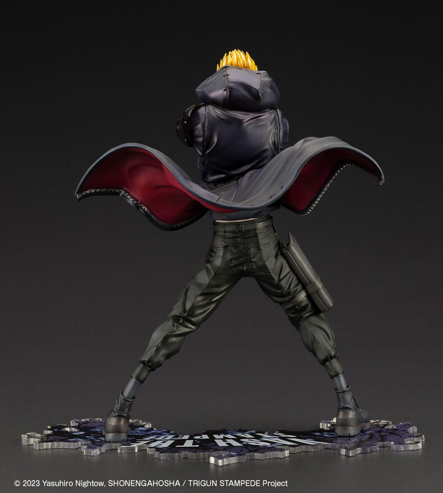 Trigun Stampede ARTFXJ Statue 1/8 Vash the Stampede The Gunman in Black Ver. 22 cm Scalefiguren Yokina