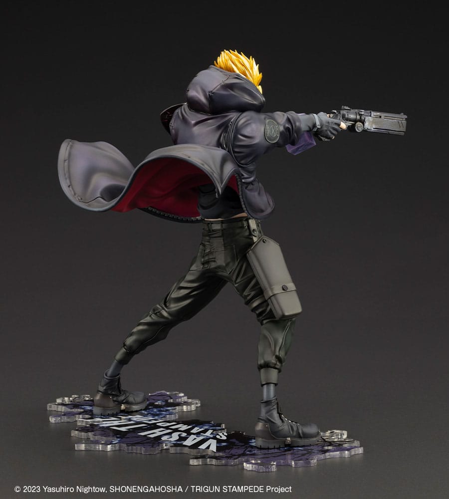 Trigun Stampede ARTFXJ Statue 1/8 Vash the Stampede The Gunman in Black Ver. 22 cm Scalefiguren Yokina