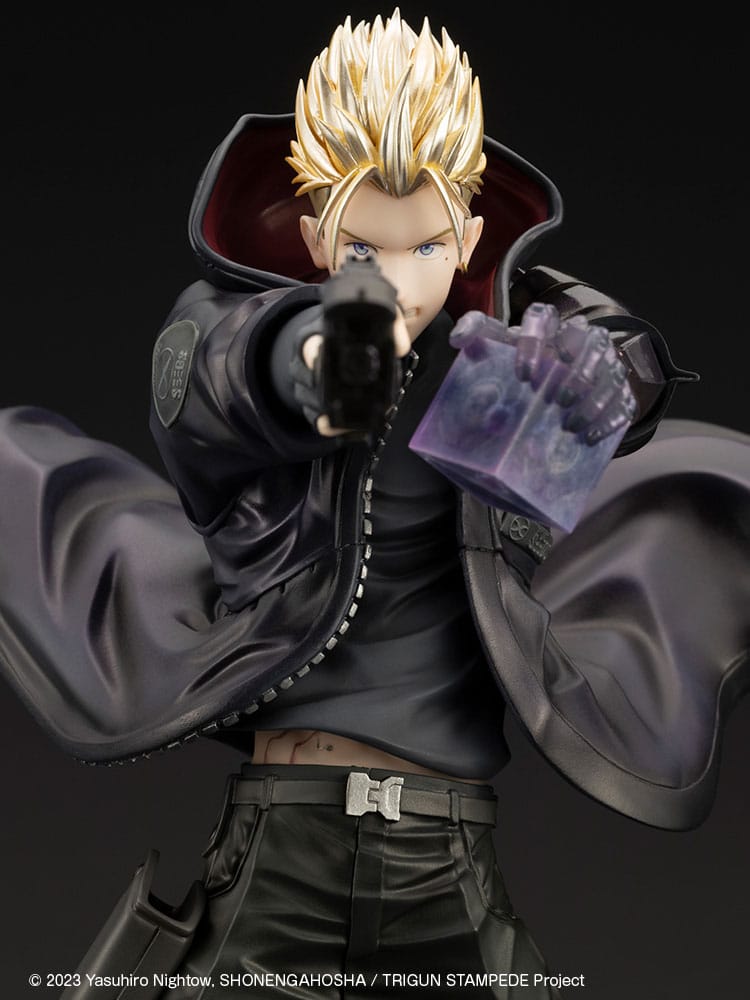 Trigun Stampede ARTFXJ Statue 1/8 Vash the Stampede The Gunman in Black Ver. 22 cm Scalefiguren Yokina