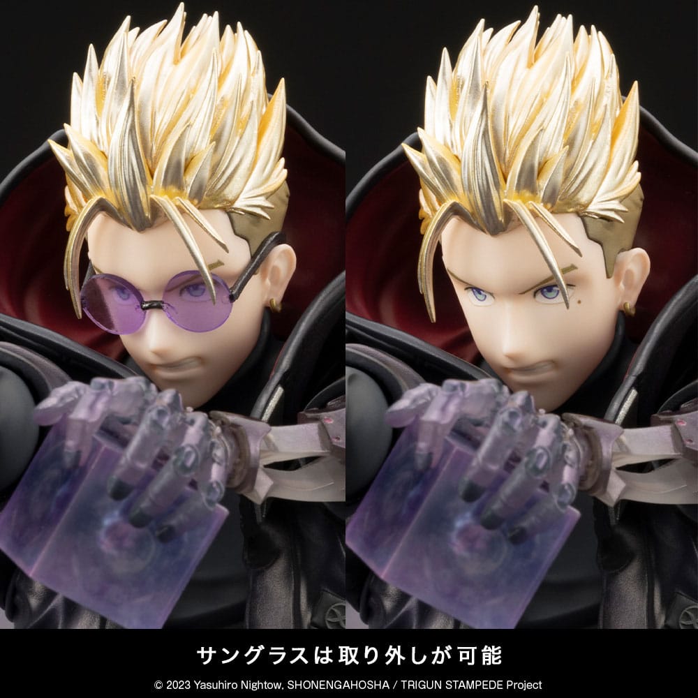 Trigun Stampede ARTFXJ Statue 1/8 Vash the Stampede The Gunman in Black Ver. 22 cm Scalefiguren Yokina
