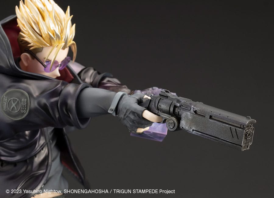 Trigun Stampede ARTFXJ Statue 1/8 Vash the Stampede The Gunman in Black Ver. 22 cm Scalefiguren Yokina