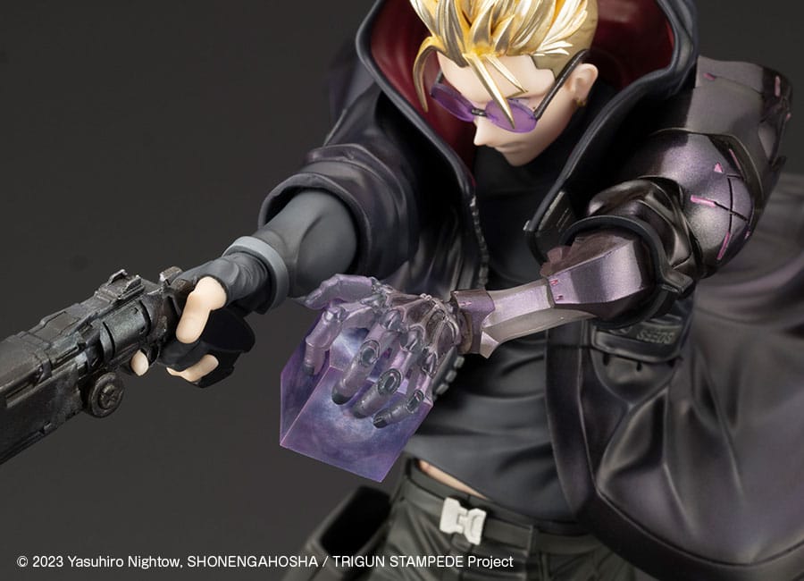 Trigun Stampede ARTFXJ Statue 1/8 Vash the Stampede The Gunman in Black Ver. 22 cm Scalefiguren Yokina